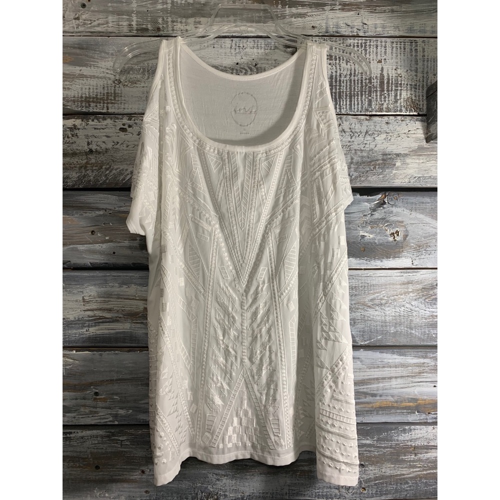 White off shoulder top
